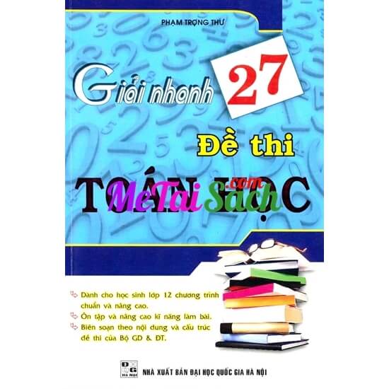 Giải Nhanh 27 Đề Thi Toán Học