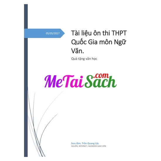 Tài Liệu Ôn Thi THPT Quốc Gia Môn Ngữ Văn